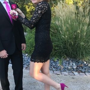 Black sparkly Tight Fitting Dress